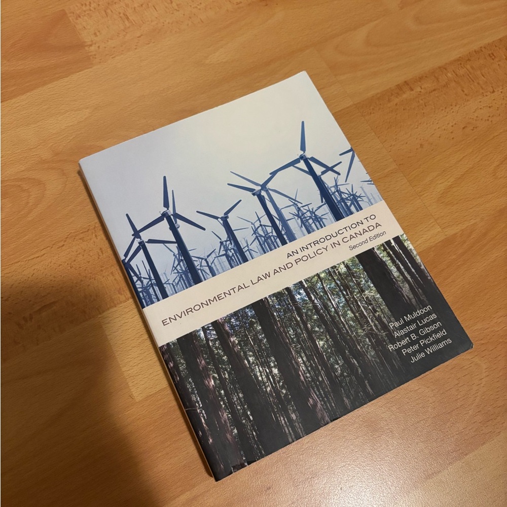 Environmental Law and Policy in Canada Textbook by Paul Muldoon